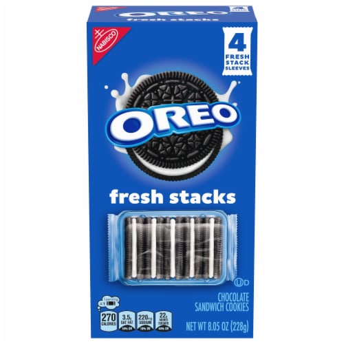 OREO Fresh Stacks Chocolate Sandwich Cookies Perspective: front