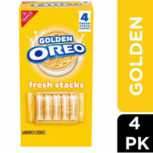 OREO Fresh Stacks Golden Sandwich Cookies Perspective: front