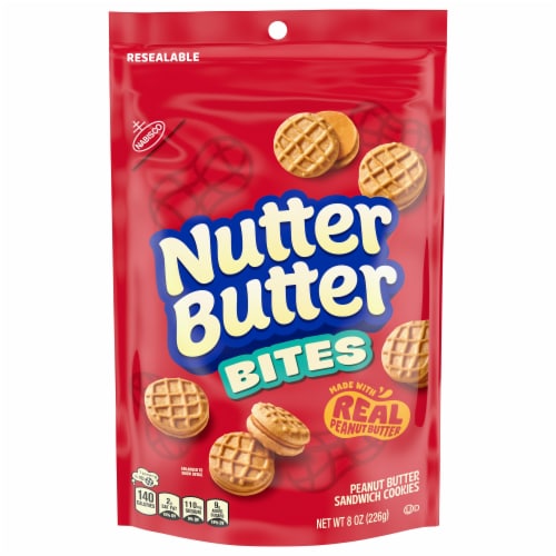 Nutter Butter Peanut Butter Sandwich Snack Cookies Perspective: front