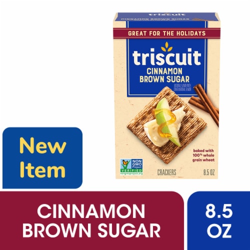 Triscuit Cinnamon Brown Sugar Whole Grain Wheat Crackers Perspective: front