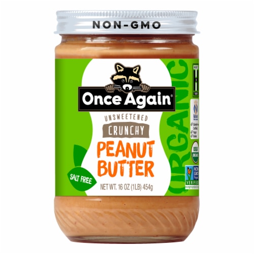Once Again® Organic Salt Free Crunchy Peanut Butter Perspective: front
