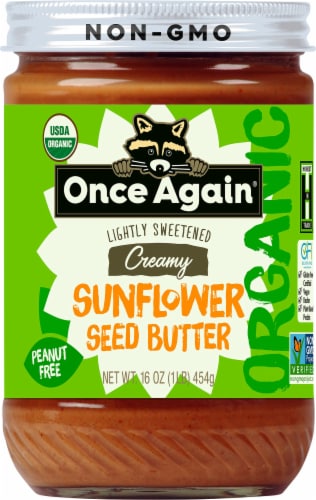 Once Again® Organic Lightly Sweetened Creamy Sunflower Seed Butter Perspective: front