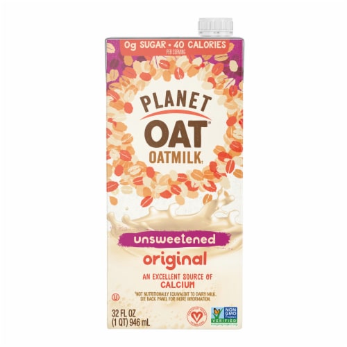 Planet Oat® Unsweetened Original Oatmilk Perspective: front