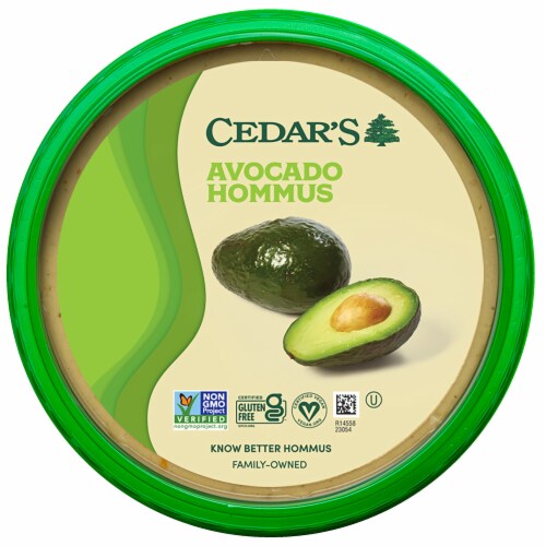 Cedar's Foods Avocado Hommus Perspective: front