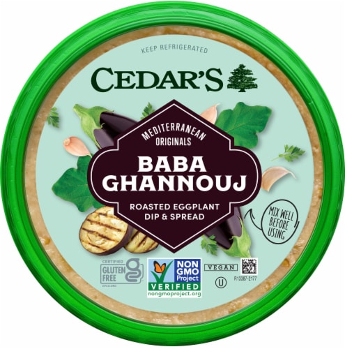 Cedar's Baba Ghannouj Roasted Eggplant Dip Perspective: front