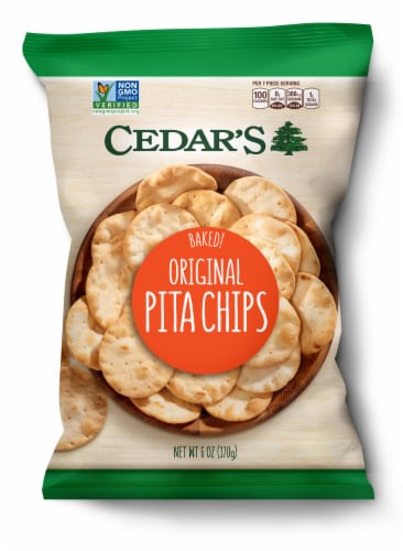 Cedar's Foods Original Pita Chips Perspective: front