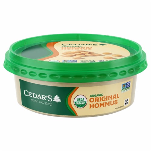 Cedar's Organic Original Hommus 8 oz Perspective: front