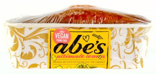 Abe's Vegan Ultimate Lemon Pound Cake Perspective: front
