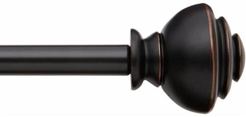 Bali 5/8-Inch Modern Urn Decorative Rod Set - Burnish Bronze Perspective: front