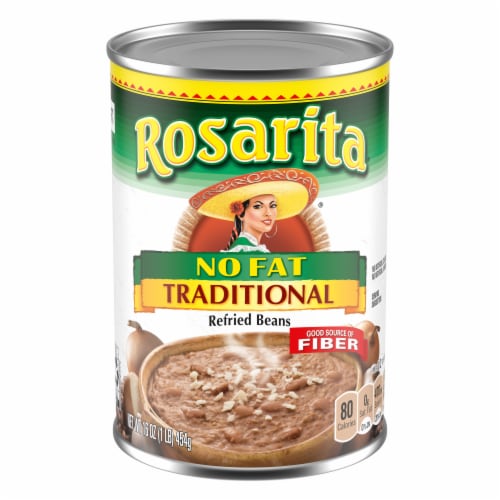Rosarita No Fat Traditional Refried Beans Perspective: front