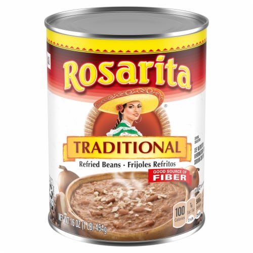 Rosarita Traditional Refried Beans Perspective: front
