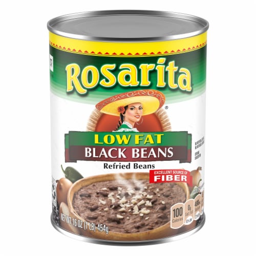 Rosarita® Low Fat Refried Black Beans Perspective: front