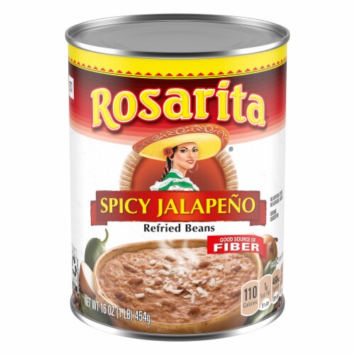Rosarita Spicy Jalapeno Refried Beans Perspective: front
