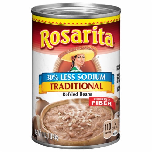 Rosarita Low Sodium Traditional Refried Beans Perspective: front
