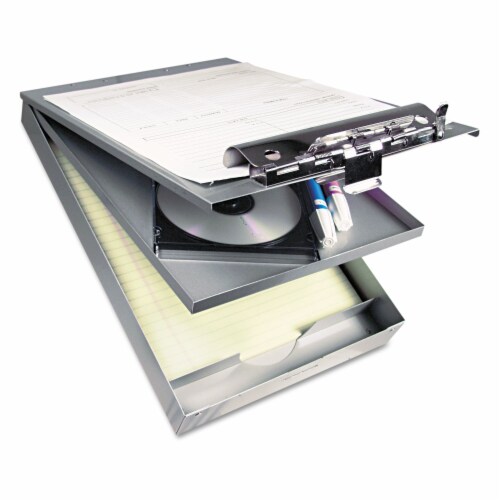 Saunders Storage Clipboard,Letter Sz,Metal,Silver 21017 Perspective: front