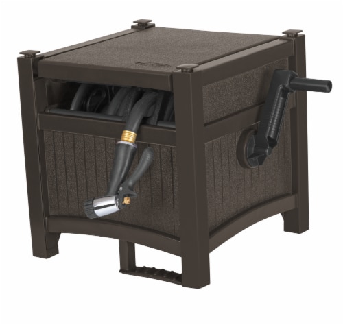 Suncast® Slide Trak® Hose Hideaway® - Java Perspective: front