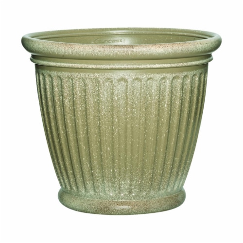 Suncast 7507247 16 x 18 in. Capital Resin Craftsman Planter, Tan Perspective: front