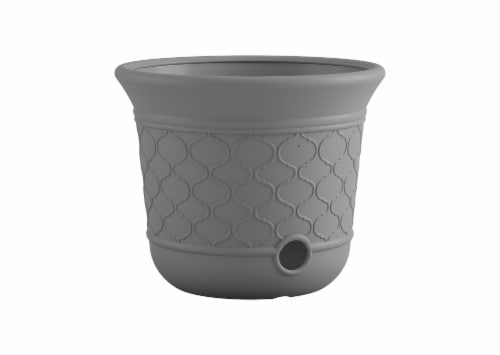 Suncast 300 Ft Lattice Hose Pot - Cool Gray Perspective: front
