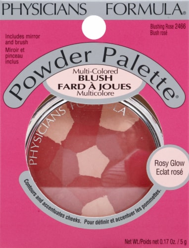 Physicians Formula Blushing 2466 Rose Powder Palette Perspective: front