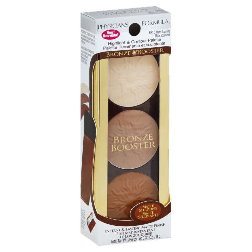Physicians Formula® Bronze Booster Highlighter & Contour Palette -  6810 Matte Sculpting Perspective: front