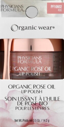 Physicians Formula PF10602 Rose Organic Rose Oil Lip Polish Perspective: front