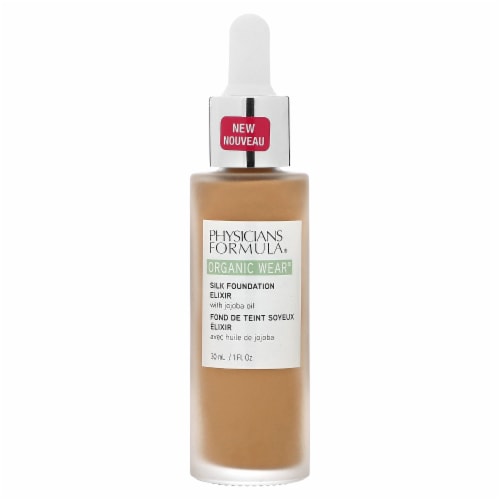 Physicians Formula Organic Wear 07 Tan Silk Foundation Elixir Perspective: front