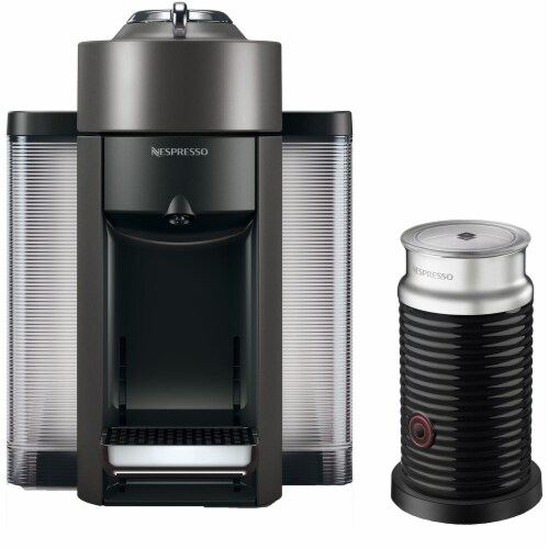 De Longhi Nespresso Vertuo Coffee Espresso Machine And Aeroccino Graphite Black 1 Ct Smith S Food And Drug
