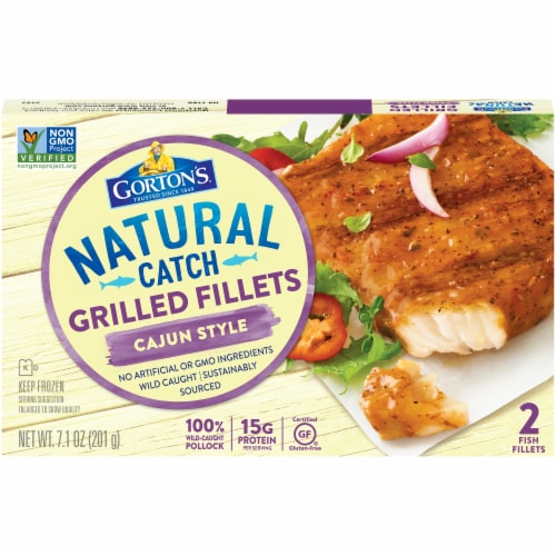 Gorton's Natural Catch Cajun Style Grilled Fish Fillets 2 Count Perspective: front