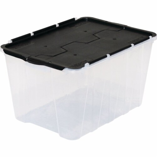 Rubbermaid Cleverstore 41 Quart Latching Stackable Storage Tote, Clear (4  Pack), 1 Piece - Kroger