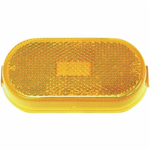 Peterson Oblong 12 V. Amber Clearance Light V108WA Perspective: front