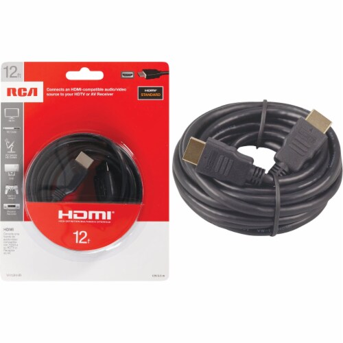 RCA 12 Ft. Black Standard HDMI Cable VH12HHR, 1 - Ralphs