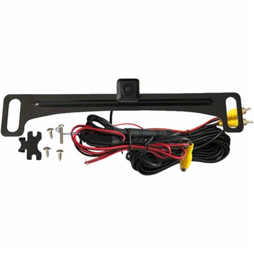 Audiovox ACAM4 HD Wide Angle License Plate Mounted Backup Camera Perspective: front