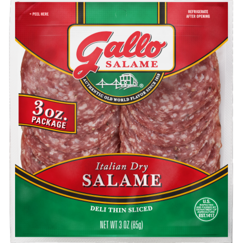 Gallo® Salame Deli Thin Sliced Italian Dry Salami Perspective: front
