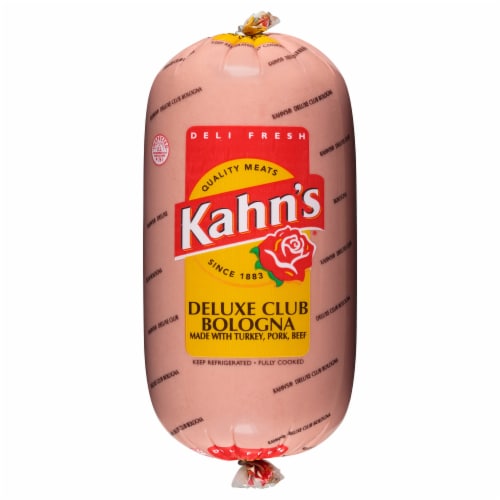 Kahn's Bologna Fresh Sliced Deli Meat Perspective: front