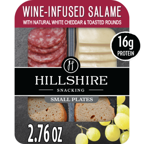 Hillshire® Snacking Small Plates Wine-Infused Salame with White Cheddar Cheese Perspective: front