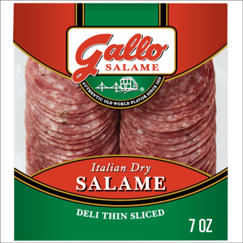 Gallo® Salame Deli Thin Sliced Italian Dry Salame Perspective: front