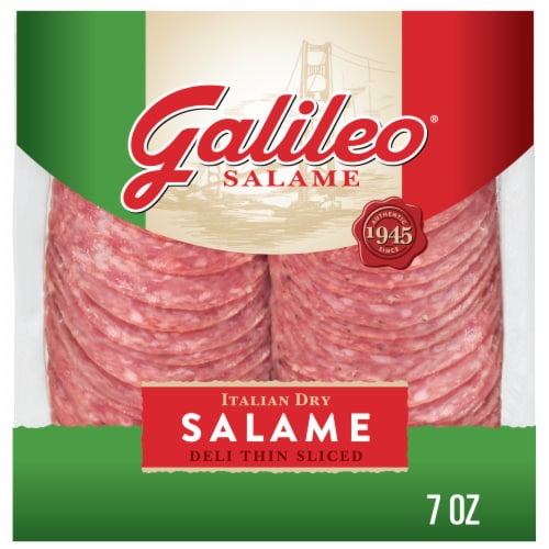 Galileo® Salame Deli Thin Sliced Italian Dry Salame Perspective: front