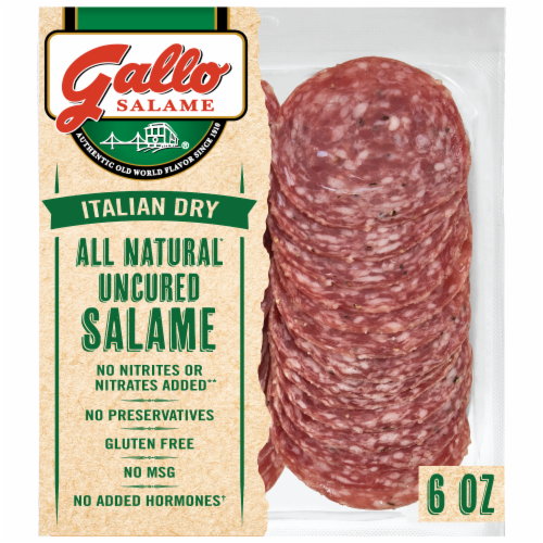Gallo® Salame Deli Thin Sliced All Natural Uncured Salame Perspective: front