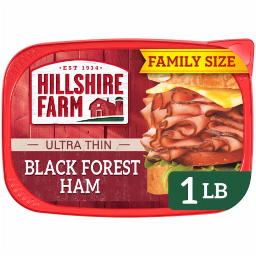 Hillshire Farm Ultra Thin Sliced Black Forest Ham Sandwich Meat Perspective: front