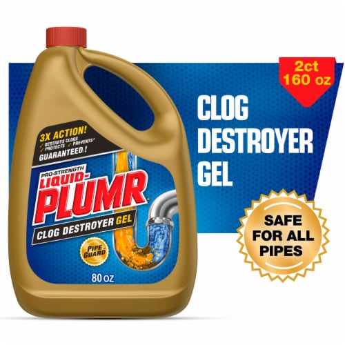 Drano Clog Remover, Max Gel, Pro Strength - 32 fl oz