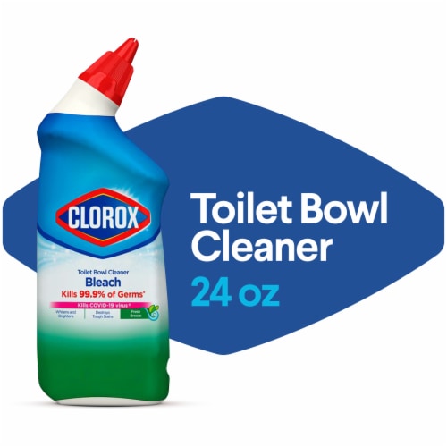 Clorox Bleach Fresh Breeze Scent Toilet Bowl Cleaner Perspective: front