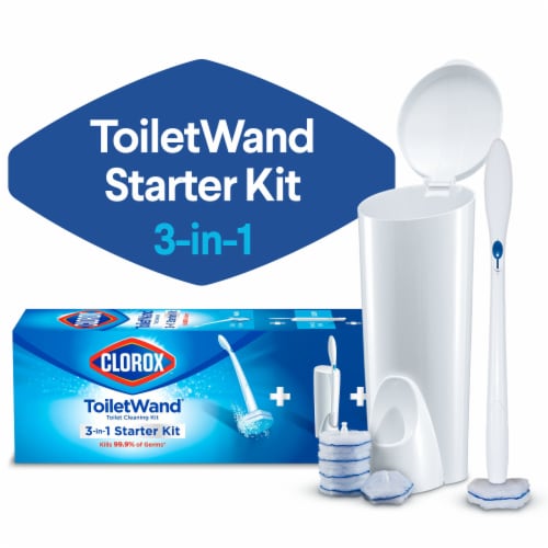 Clorox Disposable Toilet Refill Heads and Storage Caddy ToiletWand Cleaning System