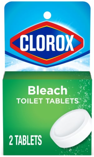 Clorox Ultra Clean Bleach Toilet Tablets Perspective: front