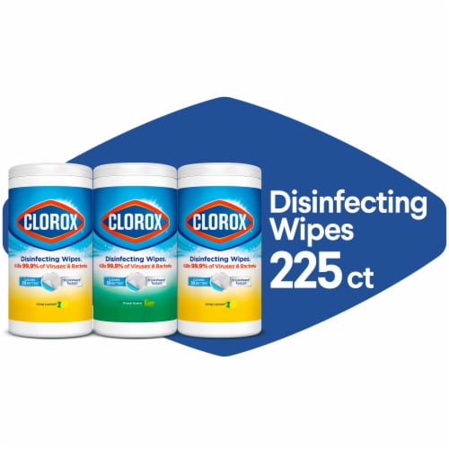 Clorox Crisp Lemon and Fresh Scent Disinfecting Wipes Value Pack