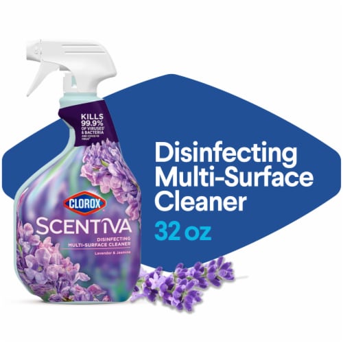 Clorox Scentiva Disinfecting Multi-Surface Cleaner Lavender and Jasmine Perspective: front