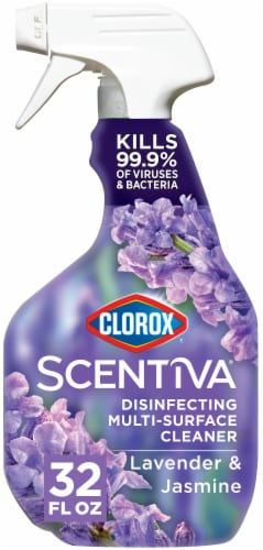 Clorox Scentiva Disinfecting Multi-Surface Cleaner Lavender and Jasmine Perspective: front