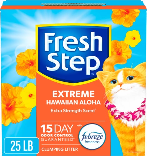 Fresh Step Extreme Clumping Cat Litter Hawaiian Aloha Perspective: front