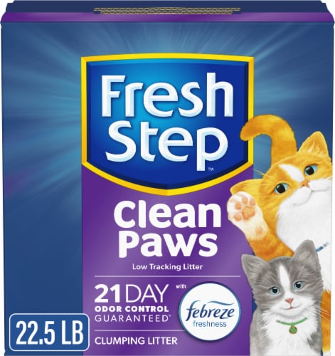 Fresh Step Clean Paws Multi-Cat Scented Litter with Febreze Clumping Cat  Litter, 22.5 lb - Fry's Food Stores