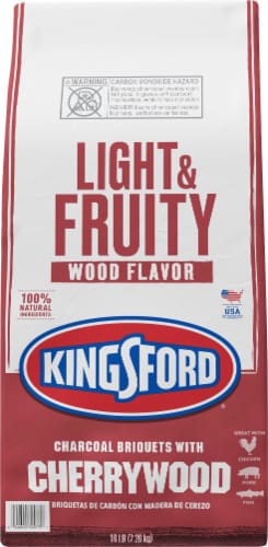Kingsford Light & Fruity Wood Flavor Cherrywood Charcoal Briquets Perspective: front
