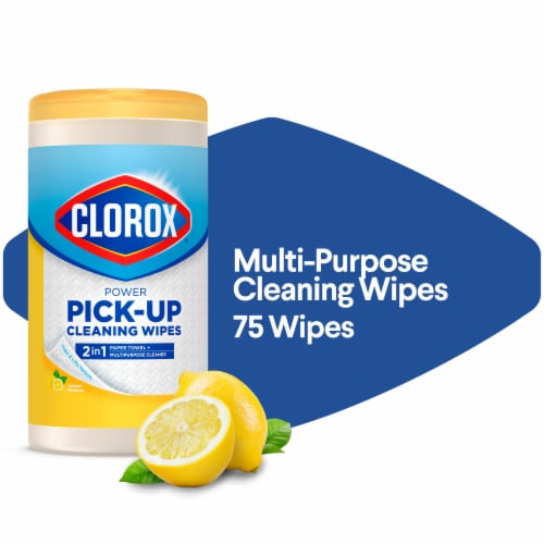 Clorox Lemon Verbena Scent Paper Towel Wipes Perspective: front